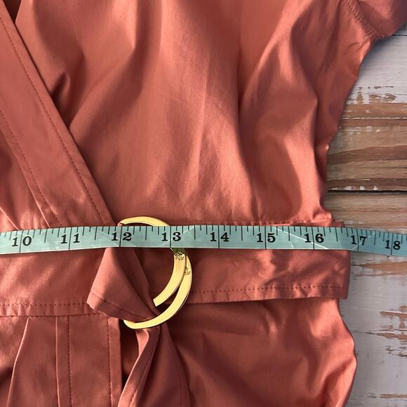 Lauren Ralph Lauren Stretch-Cotton Blend Wrap
Shirtdress Size 10 - Picture 10 of 12